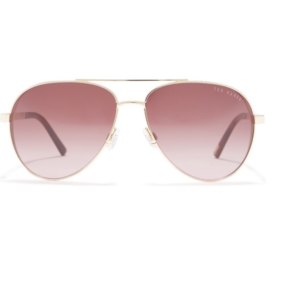 Ted Baker London Pink Aviator Sunglasses